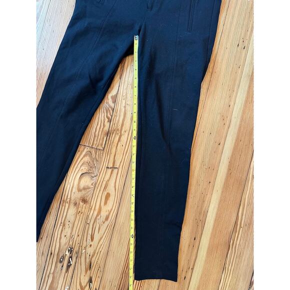 VINCE. Black Snap Zip Closure Faux Zip Front Pockets Straight Cigarette Pants 8 - Picture 10 of 10